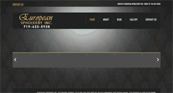 Desktop Screenshot of europeanupholsteryinc.com