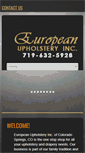 Mobile Screenshot of europeanupholsteryinc.com